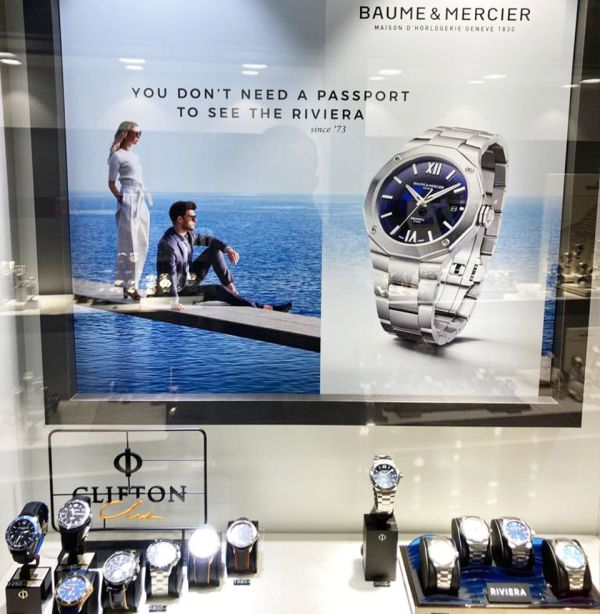 Visual Merchandising Schaufenstergestaltung display baume mercier
